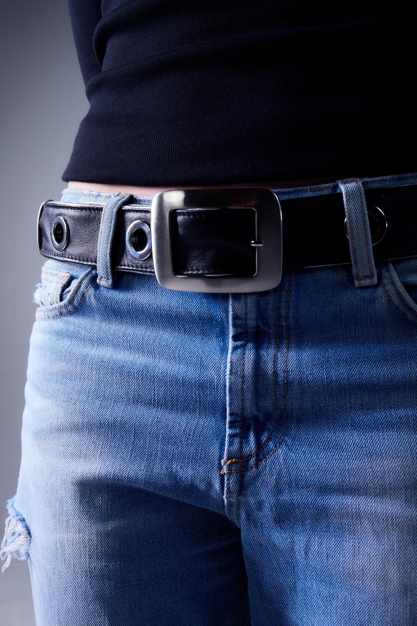 REVERSIBLE BELT SILVER/ BLACK